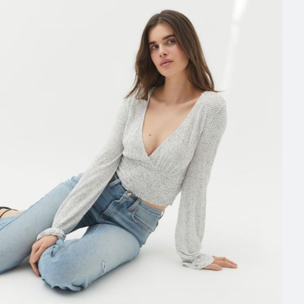 Urban Outfitters Taran Smocked Surplice